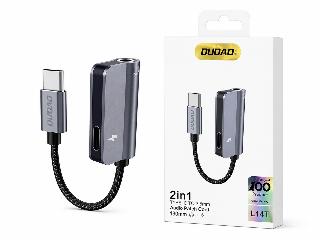 محول DUDAO L14T ‏2 في 1 من Type-C إلى 3.5mm مع منفذ شحن