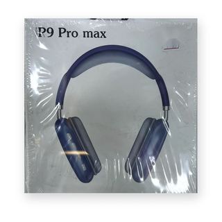 سماعة رأس لاسلكية P9 Pro Max – أزرق داكن