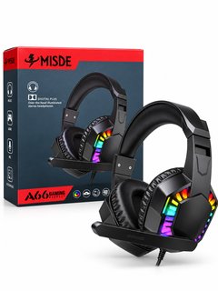 MISDE A66 Gaming Headset with RGB Lighting