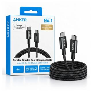 Anker USB-C to USB-C Braided Cable 6ft 60W